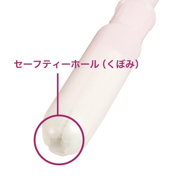経血を素早く吸収するセーフティーホール
